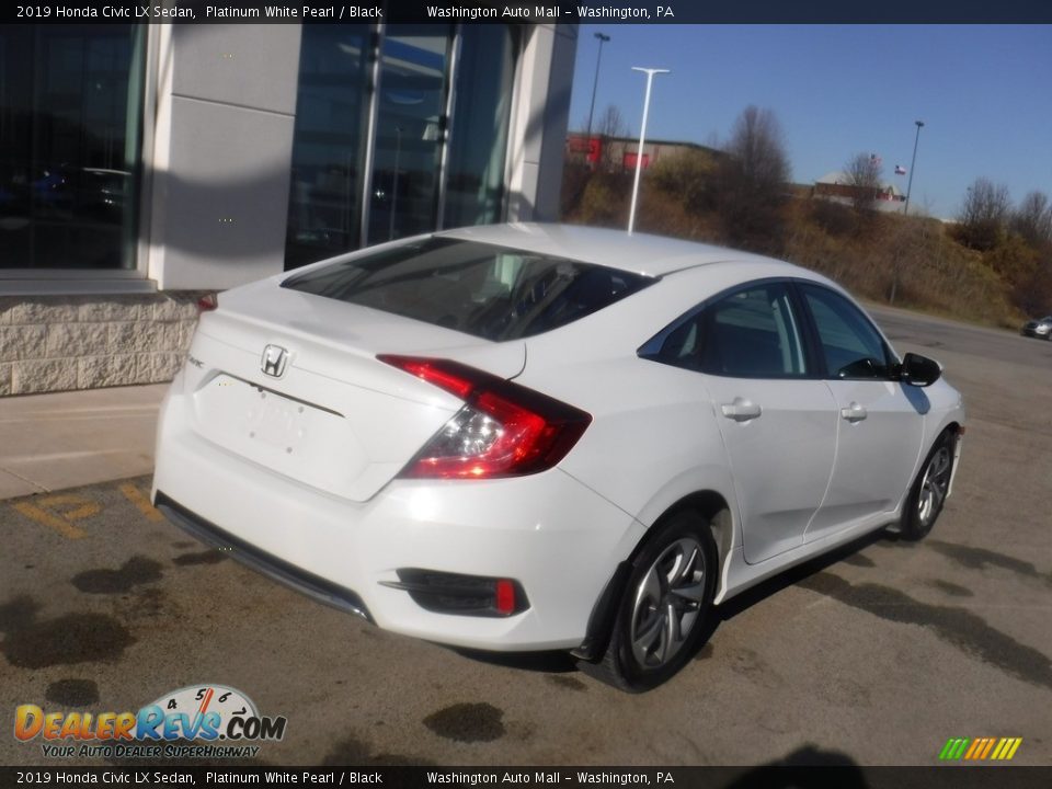 2019 Honda Civic LX Sedan Platinum White Pearl / Black Photo #10