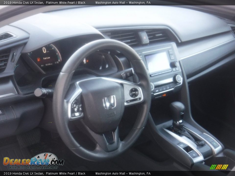 2019 Honda Civic LX Sedan Platinum White Pearl / Black Photo #11