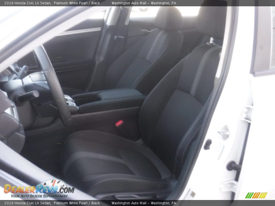 2019 Honda Civic LX Sedan Platinum White Pearl / Black Photo #13