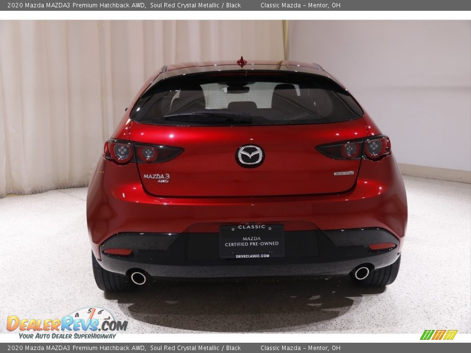 2020 Mazda MAZDA3 Premium Hatchback AWD Soul Red Crystal Metallic / Black Photo #19