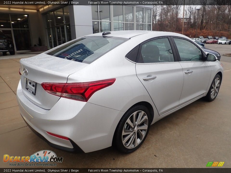 2022 Hyundai Accent Limited Olympus Silver / Beige Photo #2