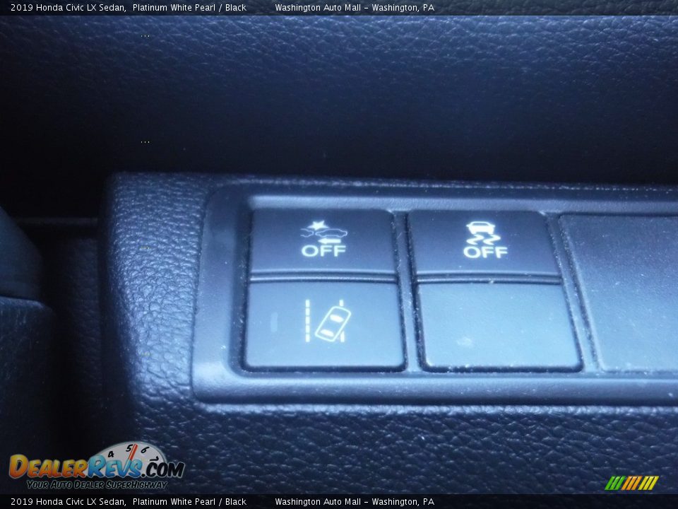 2019 Honda Civic LX Sedan Platinum White Pearl / Black Photo #23