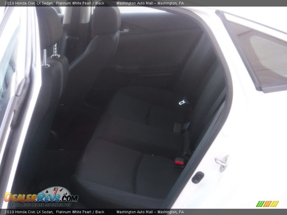 2019 Honda Civic LX Sedan Platinum White Pearl / Black Photo #24