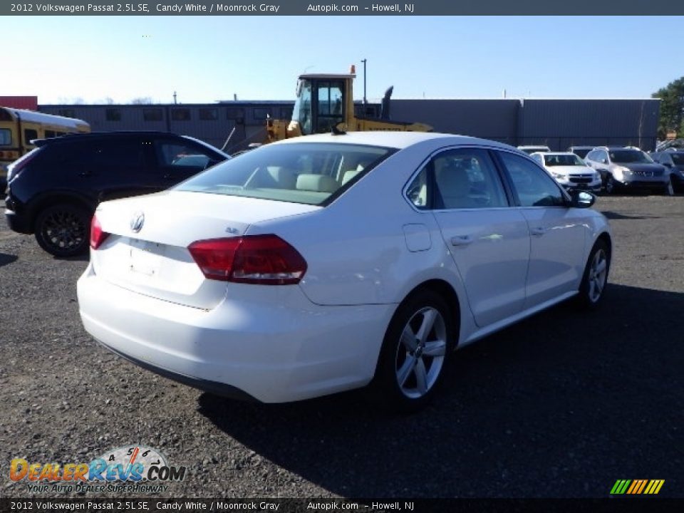 2012 Volkswagen Passat 2.5L SE Candy White / Moonrock Gray Photo #6