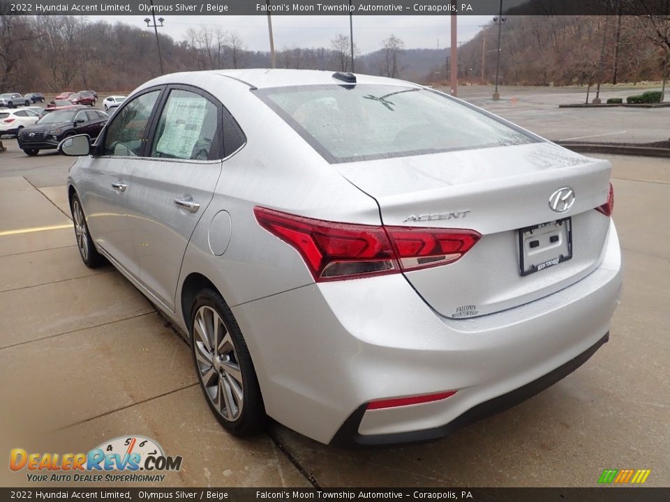 2022 Hyundai Accent Limited Olympus Silver / Beige Photo #5