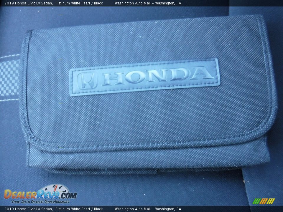 2019 Honda Civic LX Sedan Platinum White Pearl / Black Photo #25