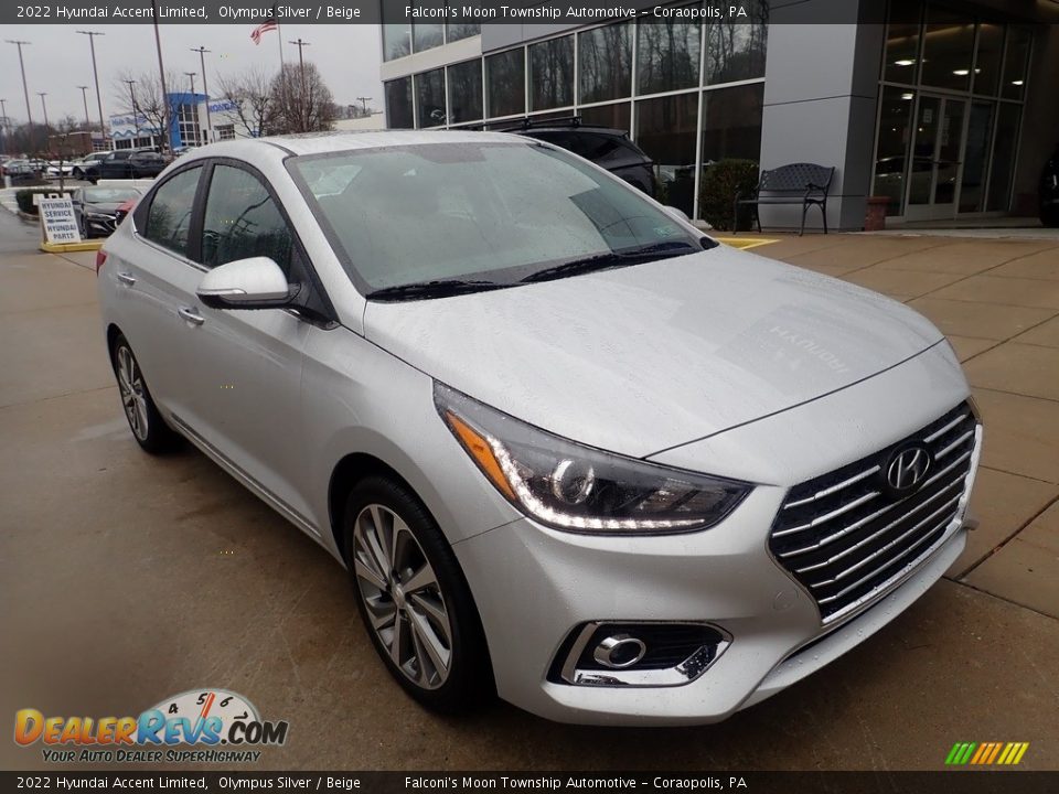 2022 Hyundai Accent Limited Olympus Silver / Beige Photo #9