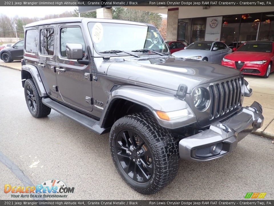 2021 Jeep Wrangler Unlimited High Altitude 4x4 Granite Crystal Metallic / Black Photo #2