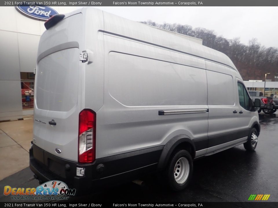 2021 Ford Transit Van 350 HR Long Ingot Silver / Ebony Photo #2