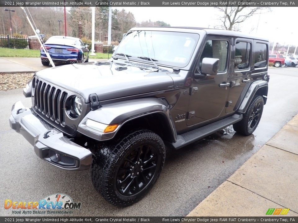 2021 Jeep Wrangler Unlimited High Altitude 4x4 Granite Crystal Metallic / Black Photo #4