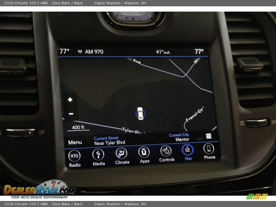 2018 Chrysler 300 S AWD Gloss Black / Black Photo #12