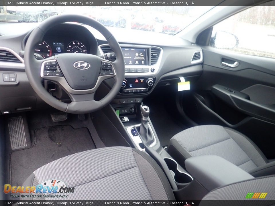 2022 Hyundai Accent Limited Olympus Silver / Beige Photo #13