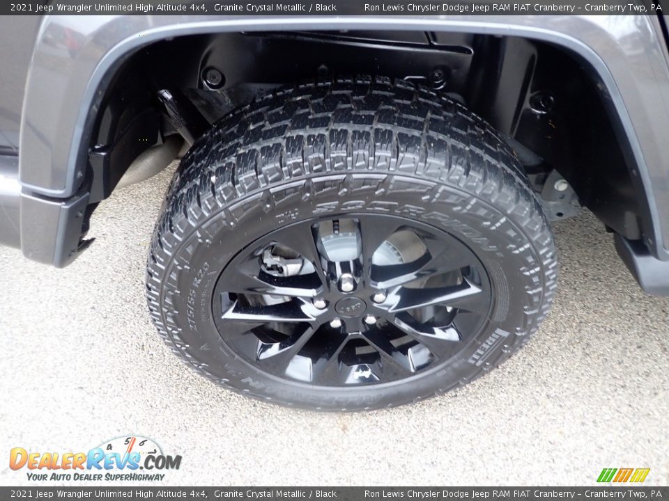 2021 Jeep Wrangler Unlimited High Altitude 4x4 Granite Crystal Metallic / Black Photo #9