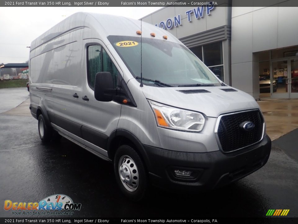 2021 Ford Transit Van 350 HR Long Ingot Silver / Ebony Photo #10