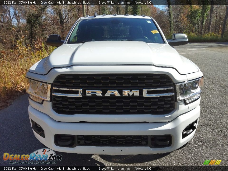 2022 Ram 3500 Big Horn Crew Cab 4x4 Bright White / Black Photo #3