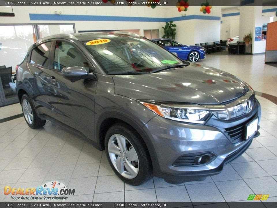 2019 Honda HR-V EX AWD Modern Steel Metallic / Black Photo #3