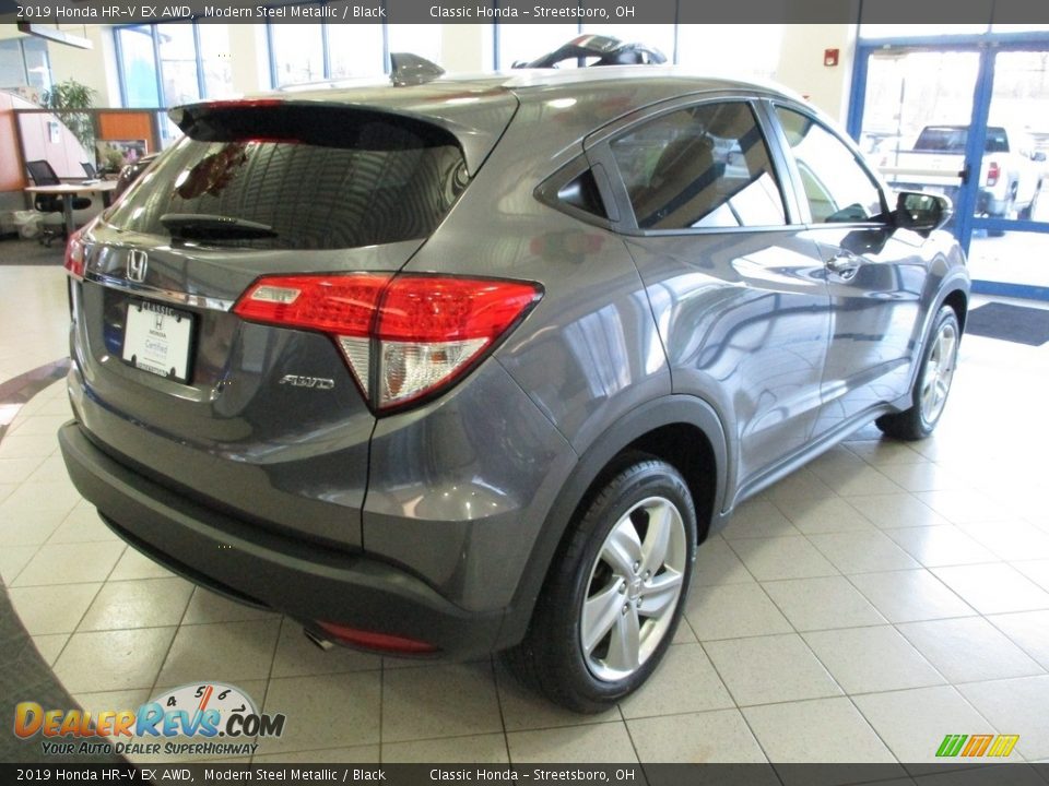 2019 Honda HR-V EX AWD Modern Steel Metallic / Black Photo #7