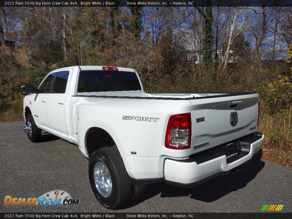 2022 Ram 3500 Big Horn Crew Cab 4x4 Bright White / Black Photo #9