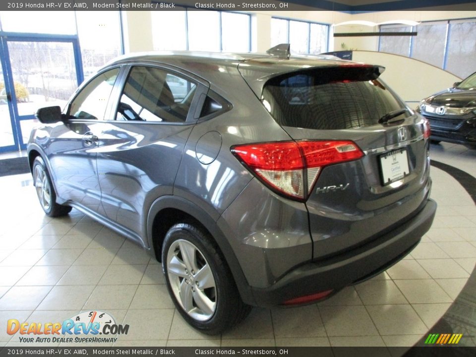 2019 Honda HR-V EX AWD Modern Steel Metallic / Black Photo #9