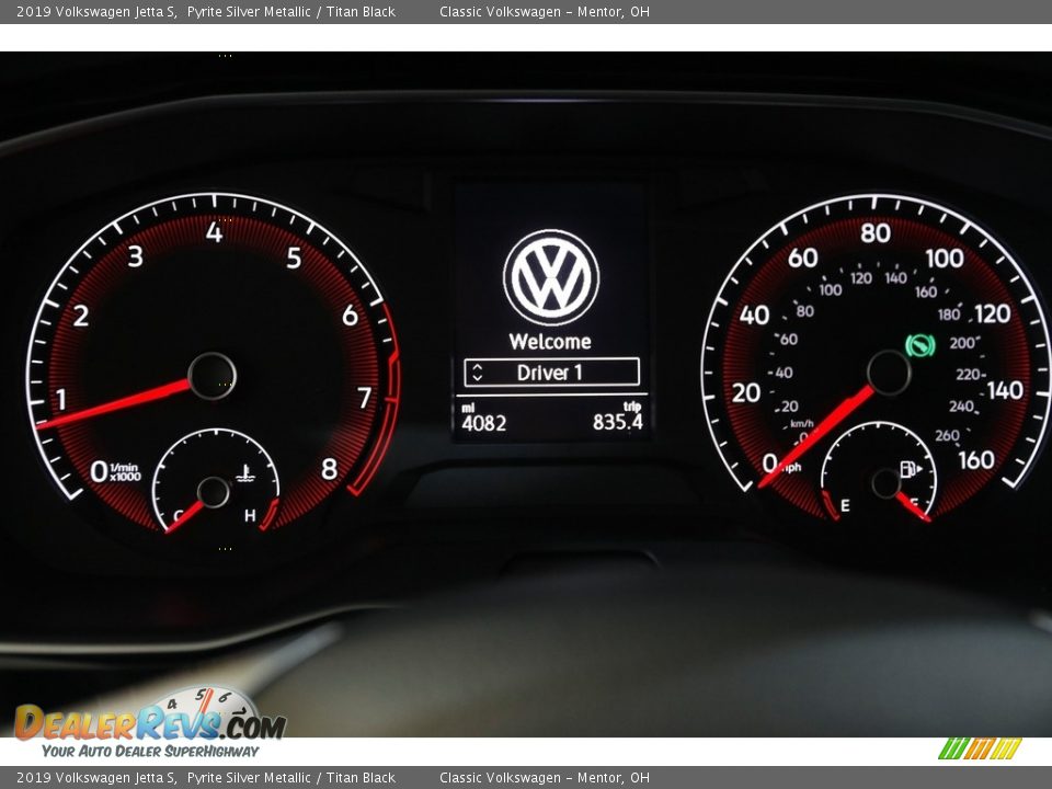 2019 Volkswagen Jetta S Pyrite Silver Metallic / Titan Black Photo #8