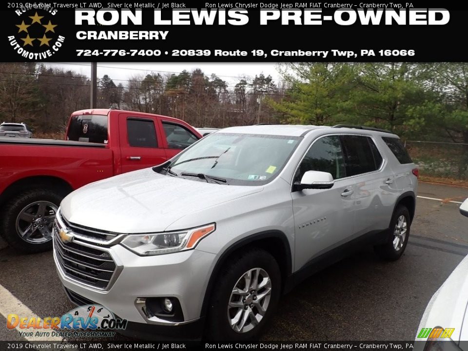 2019 Chevrolet Traverse LT AWD Silver Ice Metallic / Jet Black Photo #1