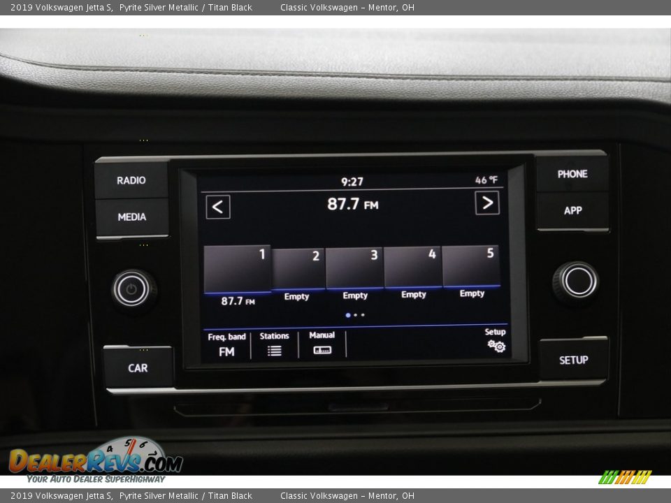 2019 Volkswagen Jetta S Pyrite Silver Metallic / Titan Black Photo #10