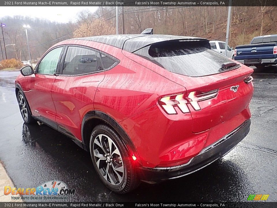 2021 Ford Mustang Mach-E Premium Rapid Red Metallic / Black Onyx Photo #5