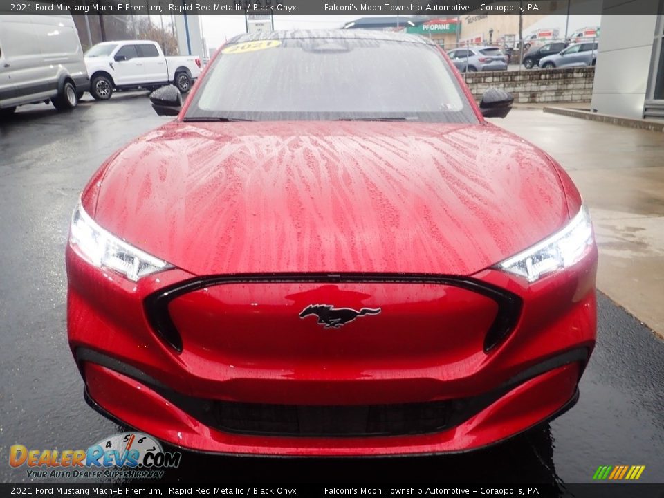 2021 Ford Mustang Mach-E Premium Rapid Red Metallic / Black Onyx Photo #8