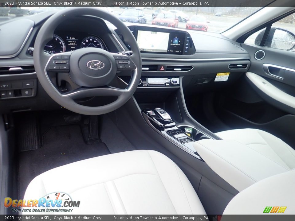 Medium Gray Interior - 2023 Hyundai Sonata SEL Photo #12