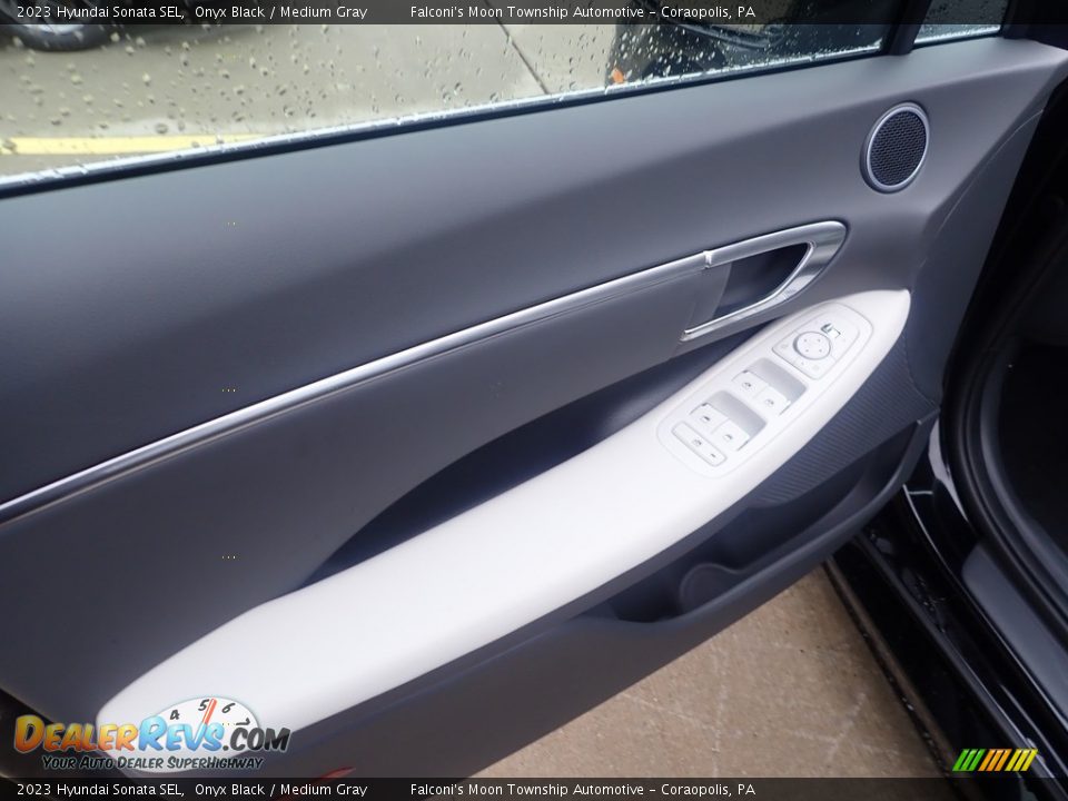 2023 Hyundai Sonata SEL Onyx Black / Medium Gray Photo #14
