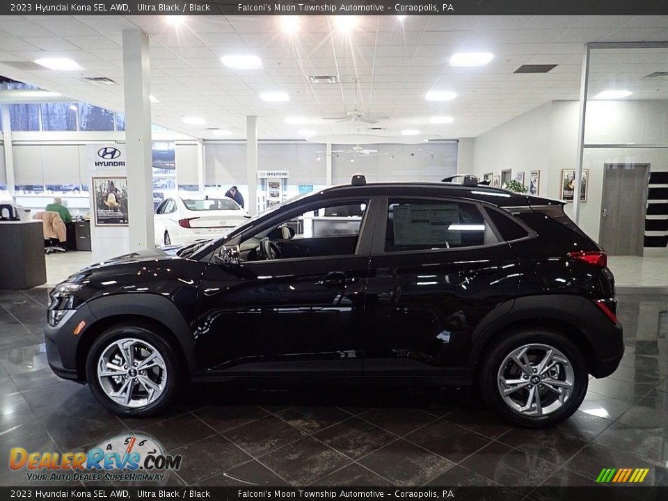 2023 Hyundai Kona SEL AWD Ultra Black / Black Photo #6