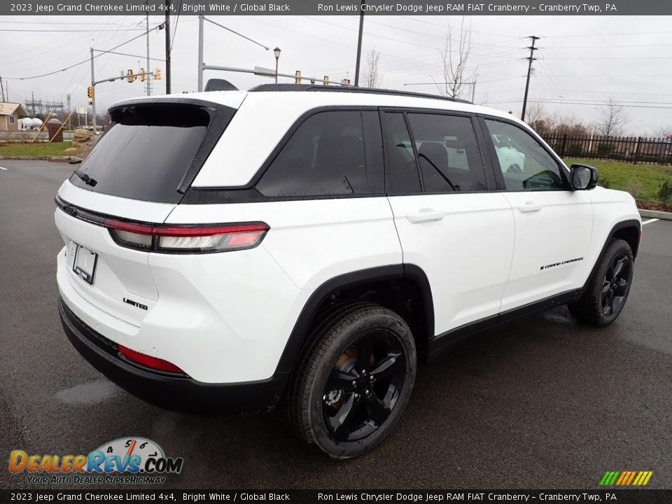2023 Jeep Grand Cherokee Limited 4x4 Bright White / Global Black Photo #5