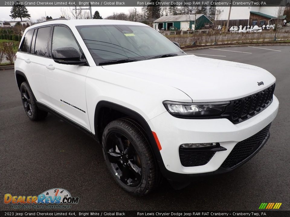 2023 Jeep Grand Cherokee Limited 4x4 Bright White / Global Black Photo #7