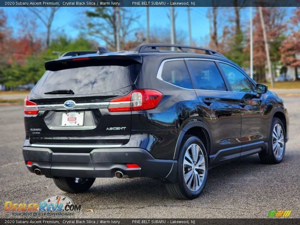 2020 Subaru Ascent Premium Crystal Black Silica / Warm Ivory Photo #22