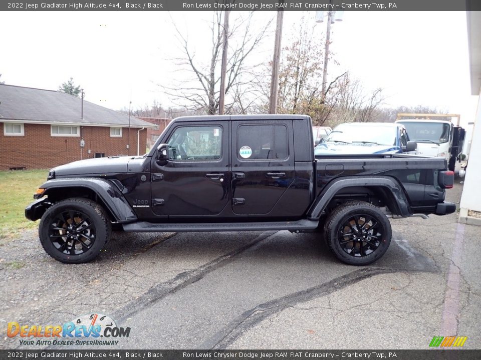 2022 Jeep Gladiator High Altitude 4x4 Black / Black Photo #2