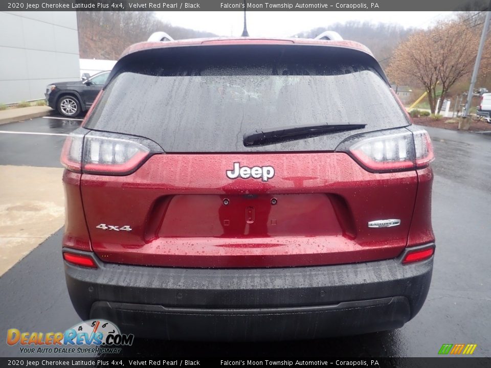 2020 Jeep Cherokee Latitude Plus 4x4 Velvet Red Pearl / Black Photo #3