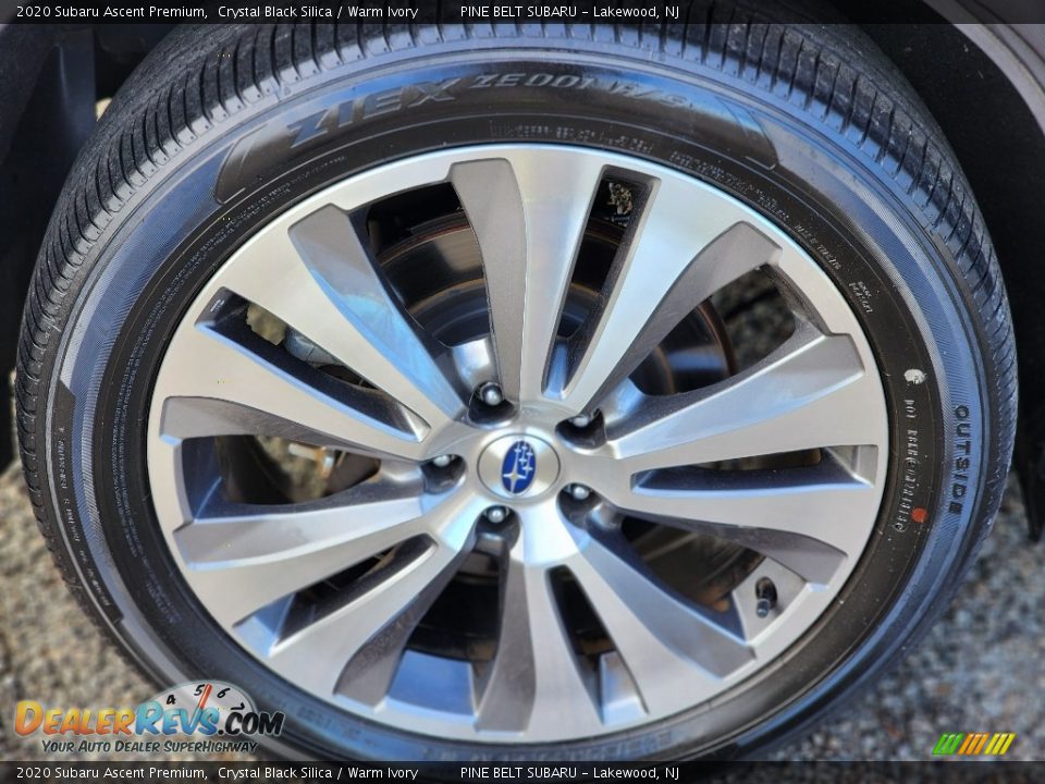 2020 Subaru Ascent Premium Crystal Black Silica / Warm Ivory Photo #30
