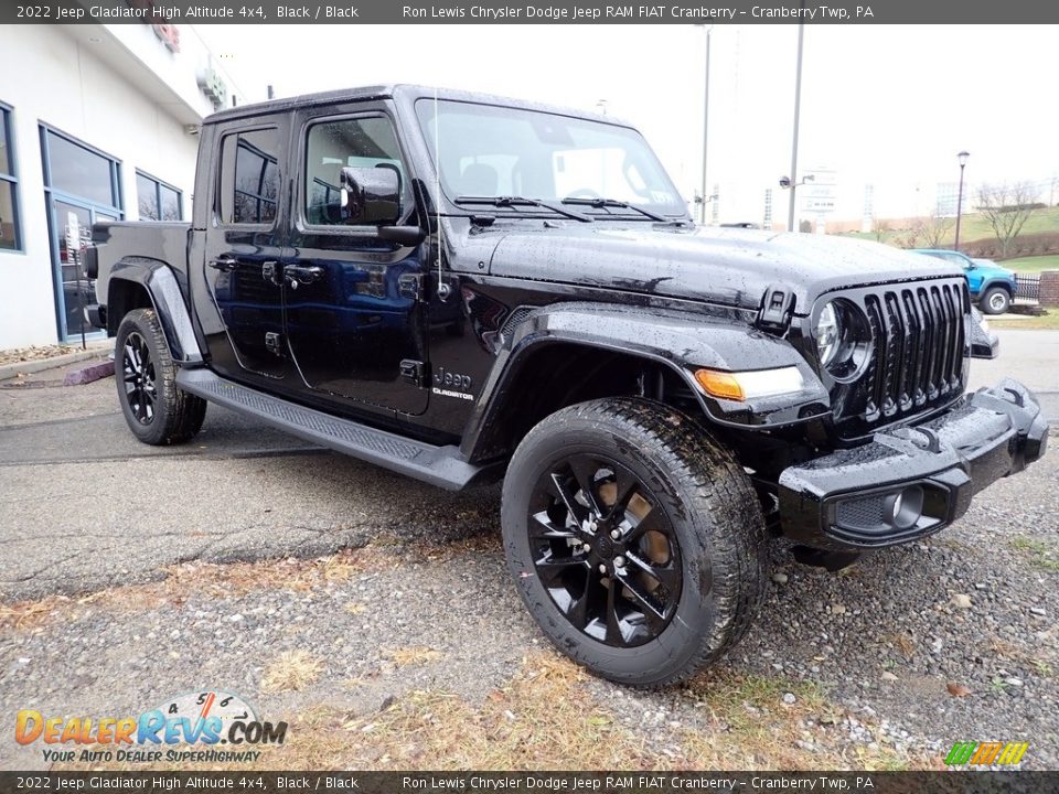 2022 Jeep Gladiator High Altitude 4x4 Black / Black Photo #6