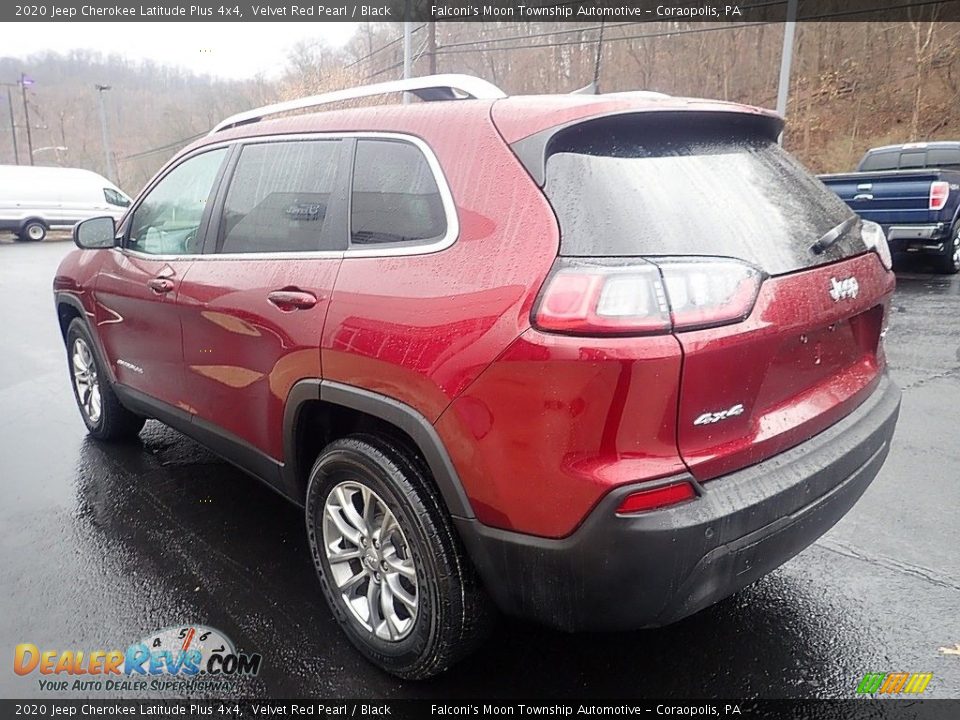 2020 Jeep Cherokee Latitude Plus 4x4 Velvet Red Pearl / Black Photo #5