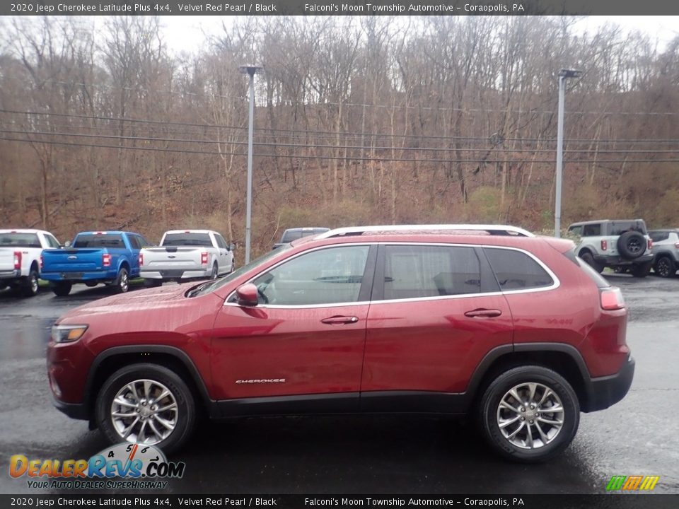 2020 Jeep Cherokee Latitude Plus 4x4 Velvet Red Pearl / Black Photo #6