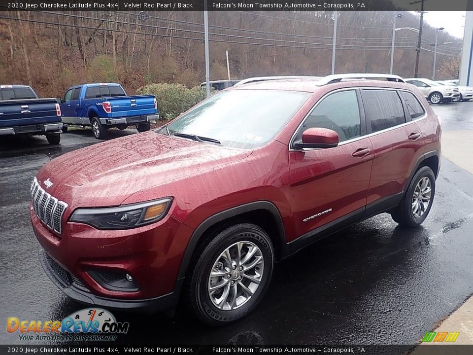 2020 Jeep Cherokee Latitude Plus 4x4 Velvet Red Pearl / Black Photo #7