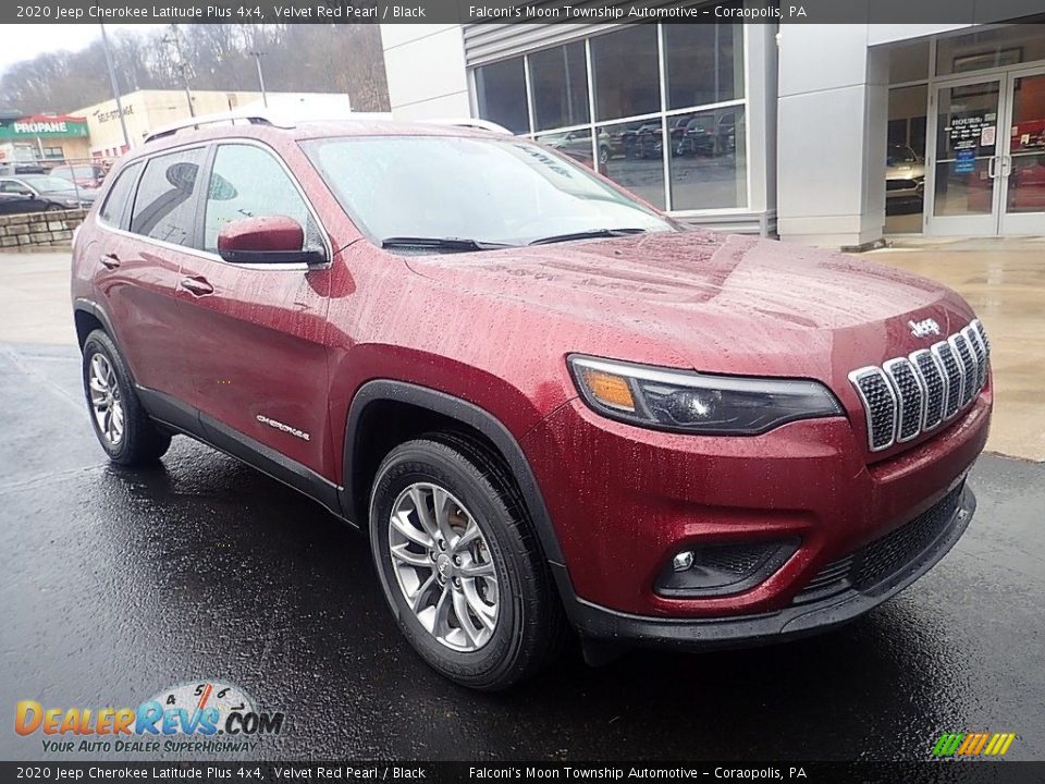 2020 Jeep Cherokee Latitude Plus 4x4 Velvet Red Pearl / Black Photo #9