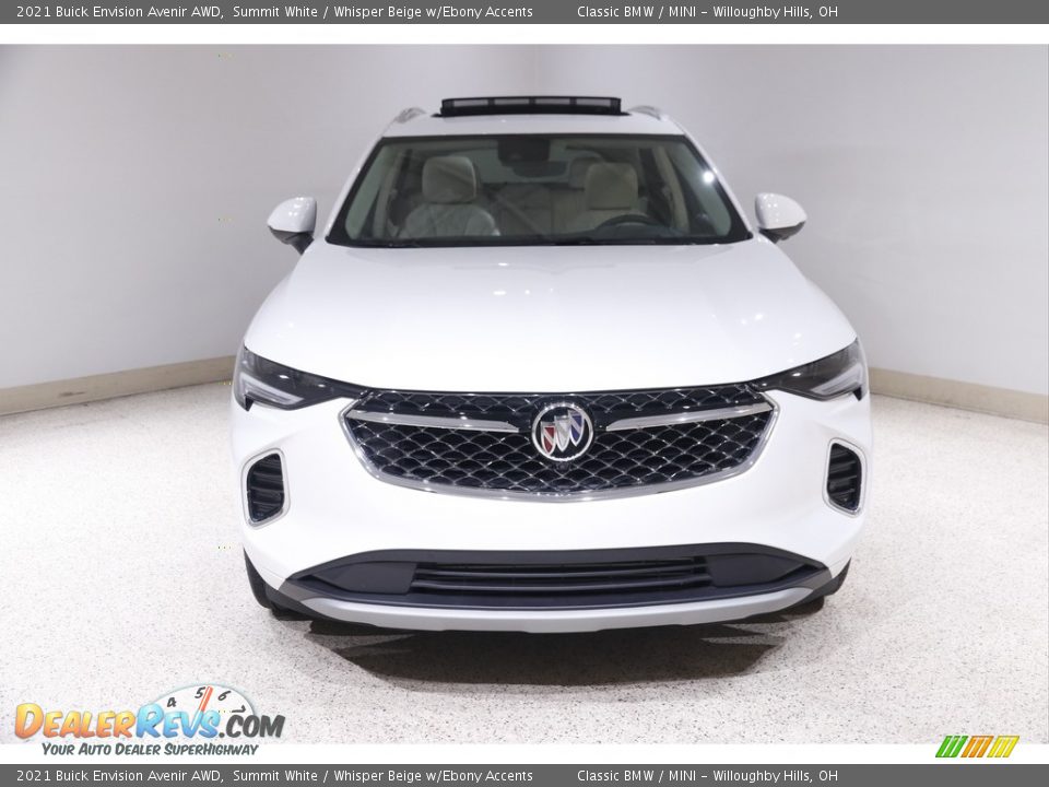 2021 Buick Envision Avenir AWD Summit White / Whisper Beige w/Ebony Accents Photo #2