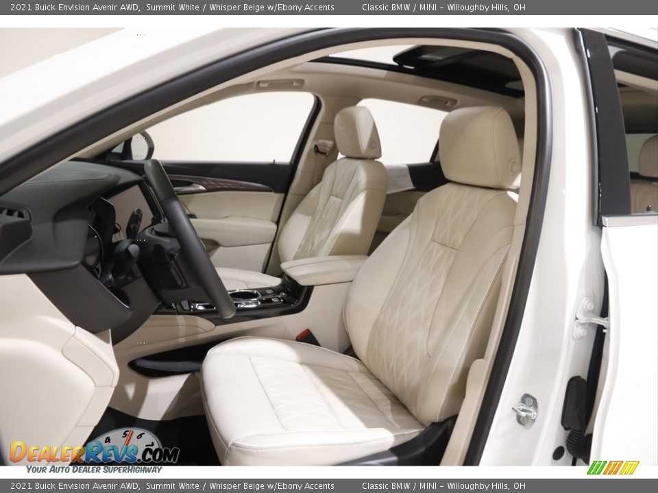 Whisper Beige w/Ebony Accents Interior - 2021 Buick Envision Avenir AWD Photo #5