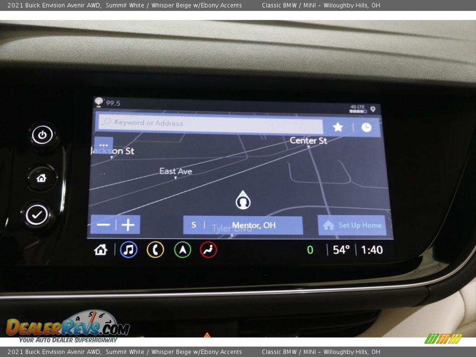 Navigation of 2021 Buick Envision Avenir AWD Photo #12