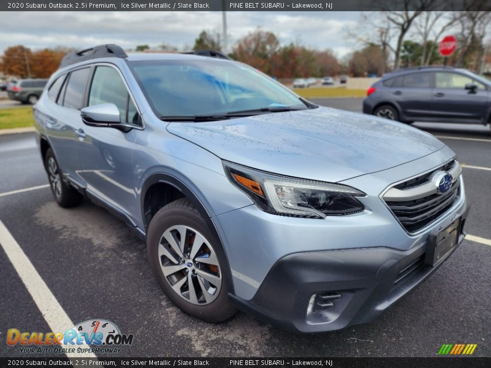 2020 Subaru Outback 2.5i Premium Ice Silver Metallic / Slate Black Photo #2