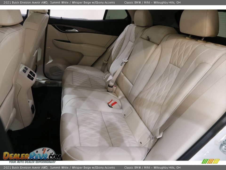 Rear Seat of 2021 Buick Envision Avenir AWD Photo #19