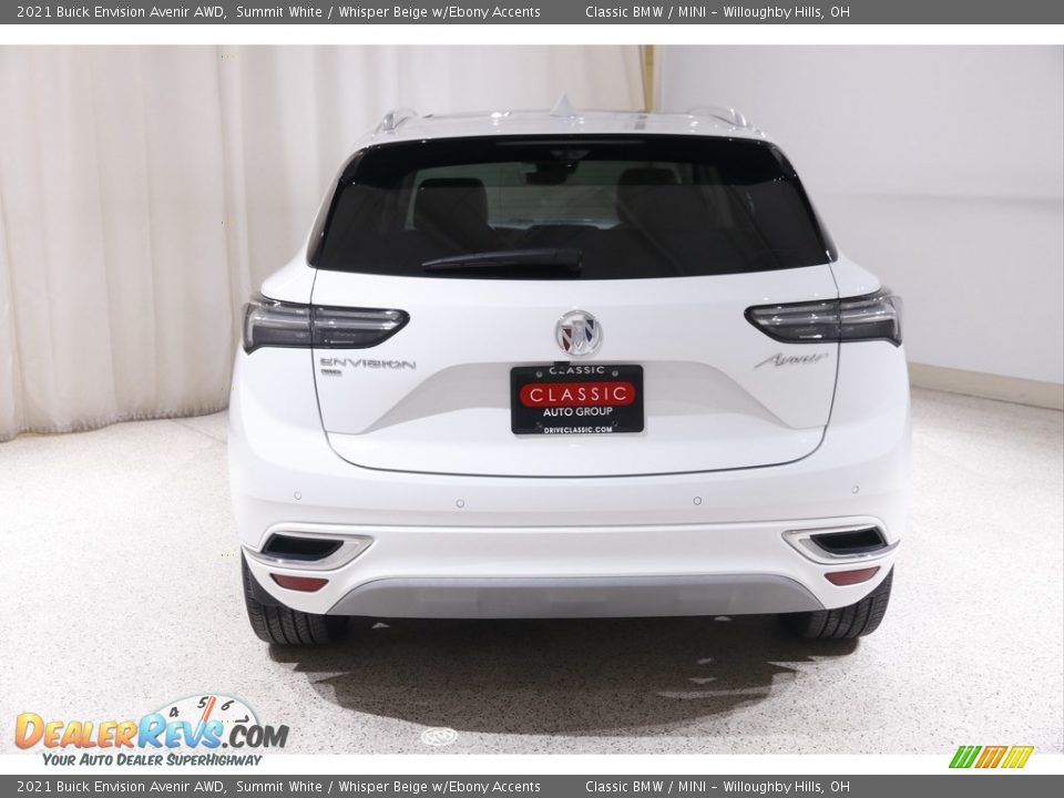 2021 Buick Envision Avenir AWD Summit White / Whisper Beige w/Ebony Accents Photo #20