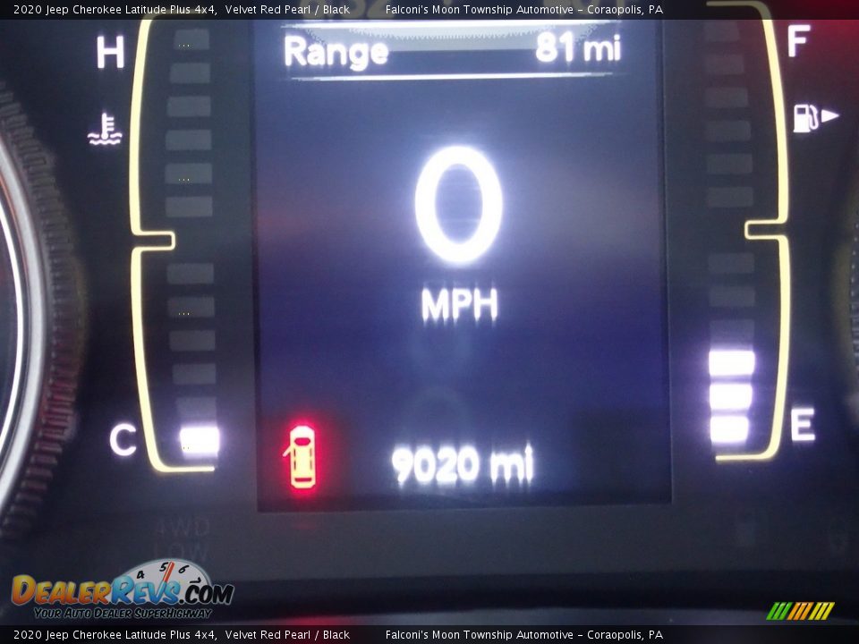 2020 Jeep Cherokee Latitude Plus 4x4 Velvet Red Pearl / Black Photo #28