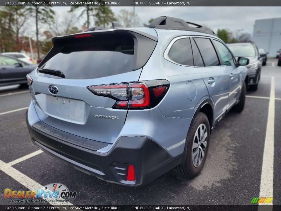 2020 Subaru Outback 2.5i Premium Ice Silver Metallic / Slate Black Photo #6